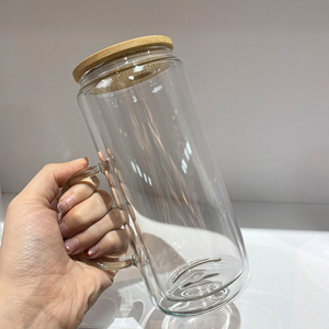 Vaso de vidrio borosilicato de doble pared con orificio en la parte inferior, tipo globo de nieve, de 25 oz, 20 oz y 16 oz. - Product Image 5