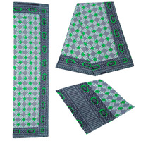 Tissu brocart africain imprimé double face 100 % polyester, textile batik ciré, matériau tissé en stock pour vêtements, couture et artisanat DIY