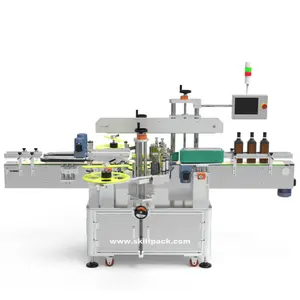 SKILT Auto Plastic Glass Bottle Double 2 Sides Labeling Machine Label Sticker Machine Manufacturer