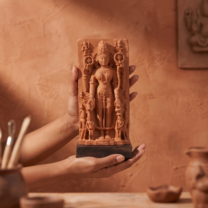 Escultura de Gauri Parvati del siglo X, réplica de arte de templo de la diosa hindú - Product Image 3