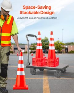 CITICITY Safety Cones Traffic Cones, PVC Orange Construction Cones, Reflective Collars Traffic Cones Used for Traffic Control - Product Image 6
