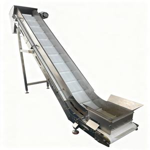 Hfrd Aanpasbare Roestvrijstalen Transportband Voor Fabrieksgebruik Verstelbare Snelheid Hellend Ontwerp Eenvoudig Te Reinigen Voor Voedsel Drank - Product Image 2