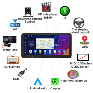 Autoradio pour Mitsubishi <span class=keywords><strong>Mirage</strong></span> 12-18 2Din Stéréo de voiture Android Lecteur DVD GPS Navigation Multimédia Android Auto Carplay - Product Image 4