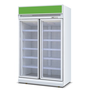 Congelador vertical comercial para supermercado, exhibidor de helados de una sola temperatura con puerta de cristal. - Product Image 2