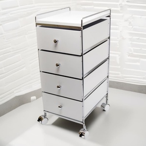 Chariot de rangement mobile en métal écologique à 4 couches pour cuisine, salle de bain, salon et bureau - Product Image 5