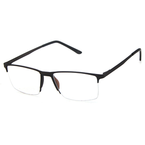 Kim Loại Thép Không Gỉ Khung Cảnh Tượng Cho Người Đàn Ông Vogue Khung Quang Trung Quốc Nửa Vành Kính Vuông - Product Image 4