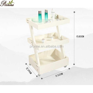 Salon de beauté simple Salon blanc Chariot d'esthéticienne Salon utilitaire Chariot roulant avec roues - Product Image 6