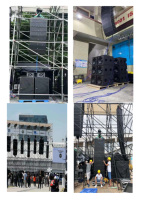 Système de sonorisation mini PA Morin LS208 Double Line Array 8 pouces, sortie 600W, enceinte passive Line Array avec caisson en contreplaqué russe