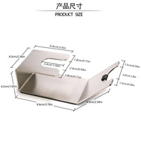 Support universel pour porte-filtre à expresso 51-58 mm en acier inoxydable, station de tamping pour porte-filtres sans fond/doubles, portable pour café