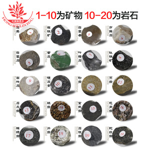 20 spécimens minéraux pour les élèves du collège et du lycée (cristaux), 10 pierres minérales brutes et 10 objets de recherche géologique - Product Image 2
