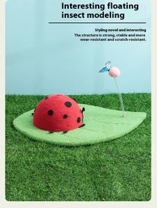 DREAM GARDEN Petite Balle à Gratter pour Chat en Bois et Chanvre, Écologique, Style Champêtre, en Forme de Coccinelle, Jouet pour Chaton, <span class=keywords><strong>Griffoir</strong></span> pour les Griffes et le Tôtement des Poils - Product Image 5