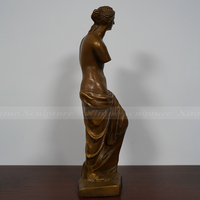 Prix usine Bronze Femelle Grecque Statues Sans Bras Vénus De Milo Statue à Vendre