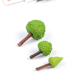 Arbres artificiels miniatures, modèles d'arbres verts en plastique, décorations paysagères en mousse haute simulation pour terrariums et plantes d'intérieur - Product Image 4