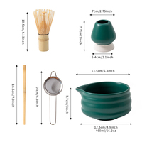 Ensemble japonais Bol à Matcha Cuillère à Matcha Ensemble de Cérémonie en Bambou Bol en Céramique Fouet à Thé en Bambou Matcha Ensemble Essentiel Coffret Cadeau