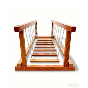 Équipement de sport extérieur créatif en bois pour parc d'attractions, pont d'équilibre pour enfants, marque <span class=keywords><strong>KAILANG</strong></span>, modèle KLDQ02 5-10 - Product Image 4