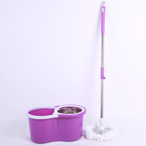 Serpillières en microfibre pour un nettoyage facile, serpillière rotative à 360° pour nettoyer les sols, seau centrifuge avec seau en plastique - Product Image 5