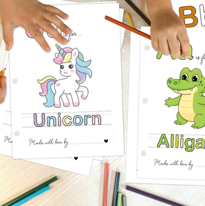 儿童早教 ABC 字母涂色书 婴儿派对游戏绘画书 - Product Image 2