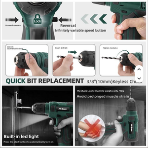 New 8V Drill <b>Set</b> Lithium Battery Hard Case Combination 1 Year Warranty OEM Customizable Wkc8 Pull-along Suitcase Design Easy Por - Product Image 2