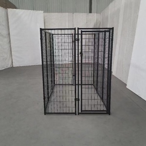 2025 Hot Sales Black Metal <strong>Dog</strong> Kennels Breathable Solid Pattern Outdoor Pet Cage <strong>Welded</strong> Wire Mesh <strong>Crate</strong> Hot Selling Product - Product Image 4