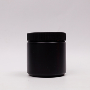Pot vide en plastique HDPE orange à large ouverture de 500 ml avec bouchon à vis pour l'emballage de granulés à croquer souples, 16 oz - Product Image 6