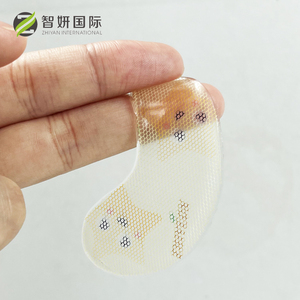 Logotipo personalizado Colágeno Parche en los ojos Cristal Colágeno Hydro Jelly Gel Crystal Gold Mesh Eye Sheet Mask con patrón <span class=keywords><strong>de</strong></span> impresión <span class=keywords><strong>de</strong></span> logotipo - Product Image 1