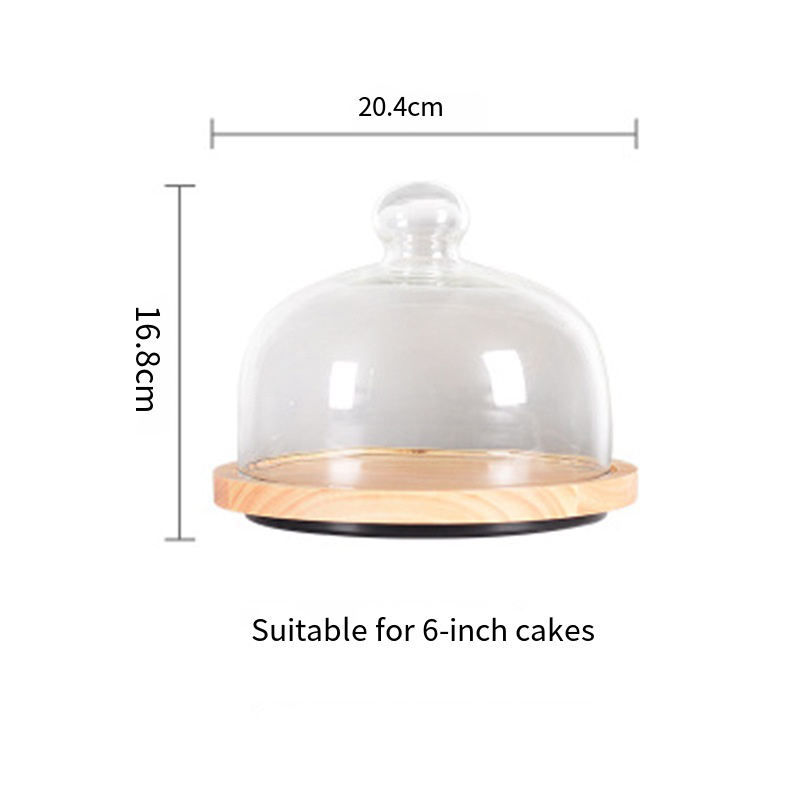 Clair + bois d'hévéa 6 pouces