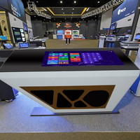 Écran capacitif de bureau intelligent tout-en-un 55/43 pouces HD Contrôle tactile interactif multifonctionnel pour équipement publicitaire