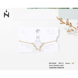 Bracciale Pisces in acciaio inossidabile con diamanti PULSERA - Product Image 3