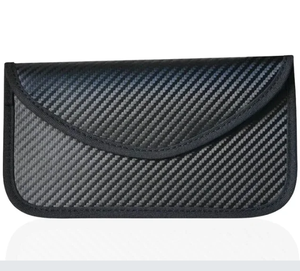 Fashionable Waterproof Carbon Fiber PU Leather <strong>Faraday</strong> <strong>Bag</strong> Keychain Anti-Theft Protective RFID Shielding Durable High Quality - Product Image 4