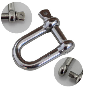304 Stainless Steel D-Type <b>Shackle</b> D-Shaped Marine Lifting Lock <b>Shackle</b> Explosion-proof European D-Type <b>Shackle</b> Curved <b>Shackle</b> - Product Image 4
