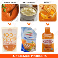 Machine d'emballage automatique pour sachets souples préformés – Sauce caramel, pâte à tartiner au chocolat liquide