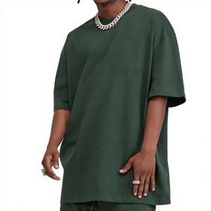 Camisetas de Hombre de Algodón 100% Antiarrugas, Tejido Oversize, Manga Corta, Verano, Venta al por Mayor, 260g, Cuello Redondo, Estampado Digital - Product Image 1