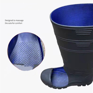 Calzado de Seguridad <span class=keywords><strong>Chesapeake</strong></span> con Punta Redonda, Negro, 100% Impermeable, PVC Transpirable, Ligero, Duradero, para Todas las Temporadas - Product Image 4