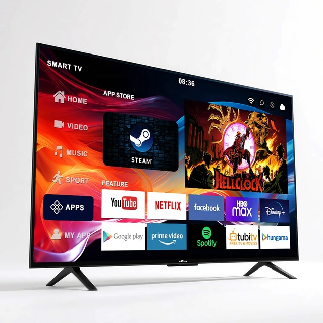 New Smart 65 Inch LED TV Factory Customized 4K Frameless HD Android TV with WIFI Connection Model Number SKD