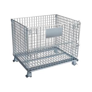 <span class=keywords><strong>Cage</strong></span> de stockage résistante pliable d'entrepôt de grande capacité de ventes directes d'usine galvanisée - Product Image 6