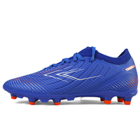 SAIFEINU 2026 Chaussures de football pour hommes tendance, à rayures dégradées rouges, crampons FG, résistantes à l'usure, pour l'entraînement, printemps-été