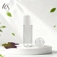 Atomizador de PET de pared gruesa con hombros planos y forma redonda de 100/120/150 ml, para champú, perfume, agua, loción, repuesto, nano spray