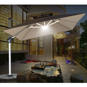 Sombrilla Grande de 11 pies para Patio Trasero, Piscina, Jardín, Impermeable, con Luz LED y Energía Solar - Product Image 2