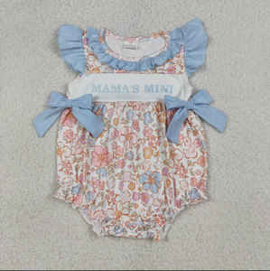 Conjuntos de Ropa para Bebés Hermanas: Pelele con Volantes y Túnica con Borde Festoneado para Niñas Pequeñas, Estilo Mamá - Product Image 6