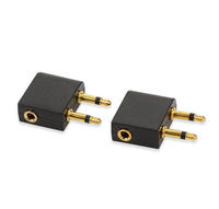 Adaptateur pour écouteurs, adaptateur audio pour casque de voyage en avion, adaptateur de prise jack 3,5 mm, connecteur pour casque