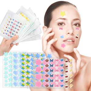 Hydrokolloid-Stern-Akne-Pflaster 40 Stück Niedliche Stylische Unsichtbare Pickelabdeckung Make-up-freundlich Für Alle Hauttypen Unreinheiten-Abdeckung - Product Image 1