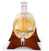 2021 Decanter per whisky Amazon a forma di barca a vela Set Decanter per whisky da 1250ml con set di 4 bicchieri da whisky