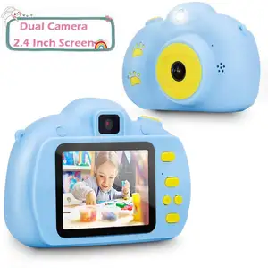 工厂价格儿童礼物双镜头儿童玩具相机动作摄像机圣诞派对礼物酷