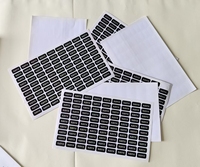 Cartes de visite écologiques personnalisées en lot avec autocollants détachables, en carton, taille et épaisseur personnalisées
