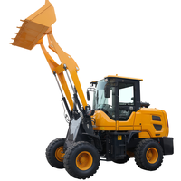 Mini-chargeuse sur pneus compacte chinoise pour chantier de construction