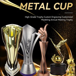 Trofeo de Aluminio Chapado en Oro Personalizado - Escultura de Trofeo en Forma de <span class=keywords><strong>Cisne</strong></span> Dorado, Regalo Empresarial Creativo - Product Image 6