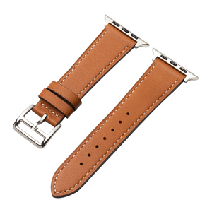 정품 가죽 시계 밴드 스트랩 금속 핀 버클 38/40/42/44mm 애플 시계 교체 팔찌 남성 여성 밴드 액세서리 - Product Image 3