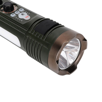 Radio Portátil con Linterna FM/AM/SW, Bluetooth, Lector de Tarjetas TF, Luz de Lectura, Alarma Sonora y Luminosa SOS, Radio de Emergencia con Manivela
