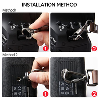 Sangles d'Appareil Photo Rétro en Cuir PU Style Euro-Américain, Double Épaule, Accessoires Numériques pour Photographie Reflex