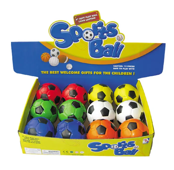ลูกบอลโฟมขนาดเล็ก4นิ้วสำหรับเด็ก,12แพ็คสระว่ายน้ำที่ดีฟุตบอล6สี,แดง,เหลือง,น้ำเงิน,เขียว,ขาวและส้ม